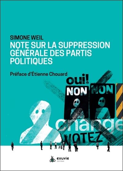 Note sur la suppression générale des partis politiques