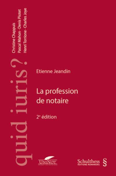 La profession de notaire