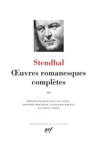 Oeuvres romanesques complètes. Vol. 3