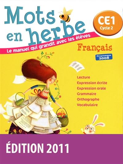 Mots en herbe, français, CE1 cycle 2