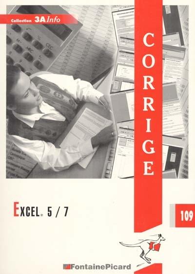 Excel 5-7 : corrigé