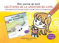 Mon journal de bord : les étapes de la création du livre Le poids des étiquettes : idées, rencontres, conception, fabrication, bonus