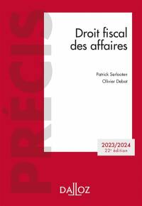 Droit fiscal des affaires : 2023-2024