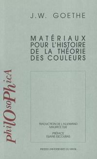 Matériaux pour l'histoire de la théorie des couleurs