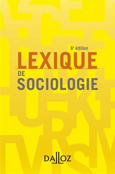 Lexique de sociologie