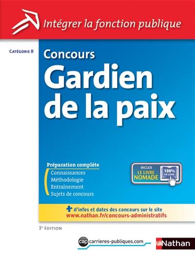 Concours gardien de la paix : catégorie B