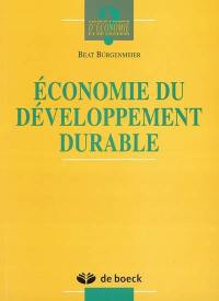 Economie du développement durable