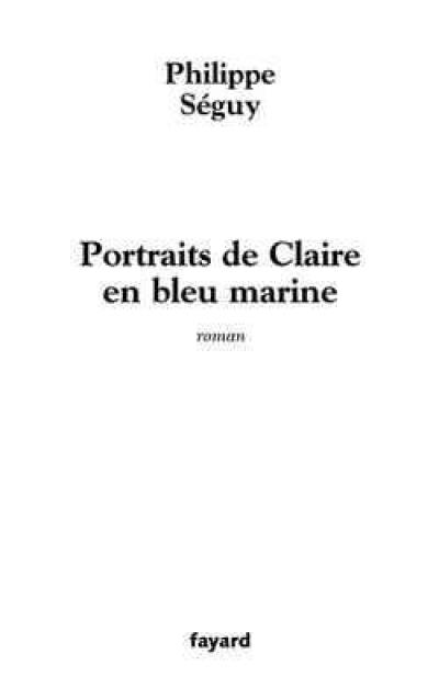 Portrait de Claire en bleu marine