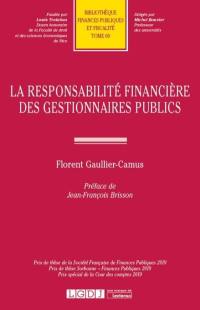 La responsabilité financière des gestionnaires publics