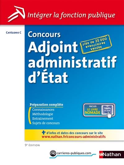 Concours adjoint administratif d'Etat : catégorie C