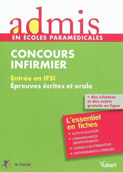 Concours infirmier : entrée en IFSI, épreuves écrites et orale