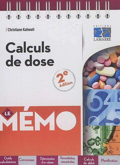 Calculs de dose : le mémo