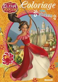 Elena d'Avalor : coloriage avec stickers