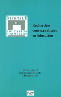 Recherches contextualisées en éducation