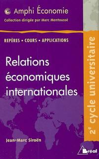 Relations économiques internationales