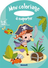 Pirate : mon coloriage à emporter, 4-6 ans