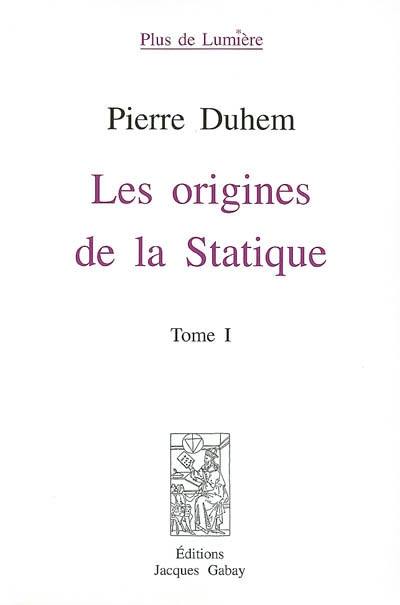 Les origines de la statique