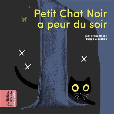 Petit chat noir a peur du soir