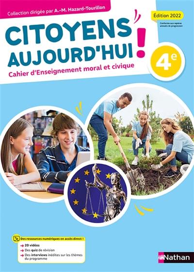 Cahier d'enseignement moral et civique, 4e