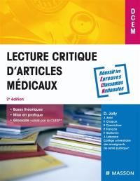 Lecture critique d'articles médicaux