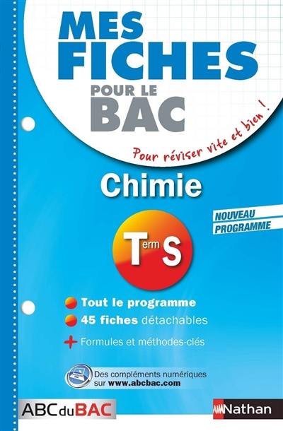 Chimie terminale S : nouveau programme