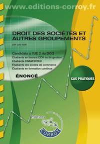 Droit des sociétés et autres groupements : UE2 du DCG : énoncé