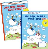 Lire, dire, écrire avec Ludo : 2 cahiers d'exercices