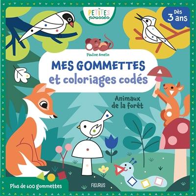 Animaux de la forêt : mes gommettes et coloriages codés