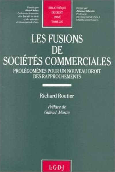 Fusions dans les sociétés commerciales