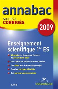 Enseignement scientifique 1re ES