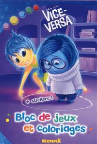 Vice-Versa : bloc de jeux et coloriages