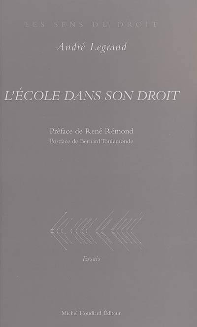 L'école dans son droit