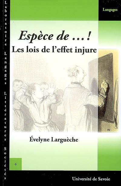 Espèce de ... ! : les lois de l'effet injure