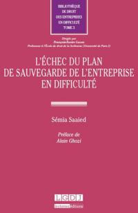 L'échec du plan de sauvegarde de l'entreprise en difficulté