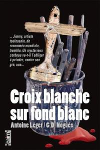 Croix blanche sur fond blanc