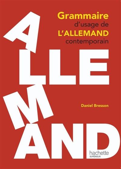 Grammaire d'usage de l'allemand contemporain