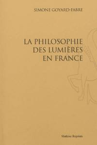 La philosophie des Lumières en France