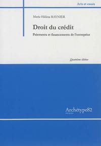 Droit du crédit : paiements et financements de l'entreprise