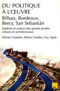 Du politique à l'oeuvre : système et acteurs des grands projets urbains et architecturaux (Bilbao, Bordeaux, Bercy, San Sebastian)