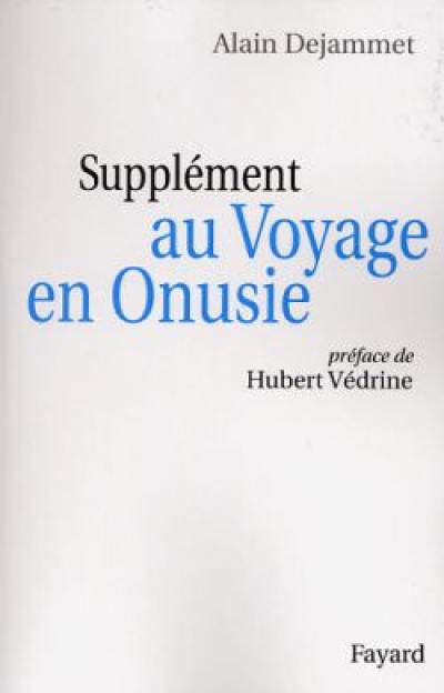 Supplément au voyage en Onusie