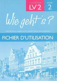 Wie geht's ? allemand LV2 année 2 : fichier d'utilisation