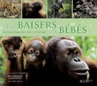 Des baisers aux bébés : avec le lion, l'orang-outang, le cerf et le grèbe huppé