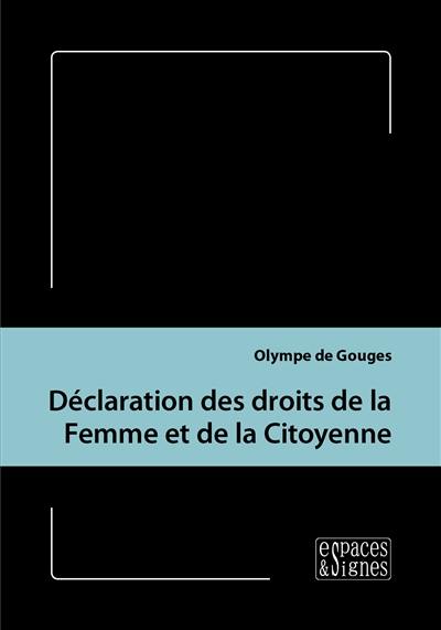 Déclaration des droits de la femme et de la citoyenne