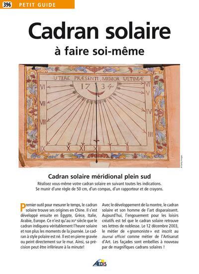 Cadran solaire à faire soi-même