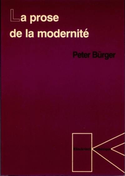 La prose de la modernité