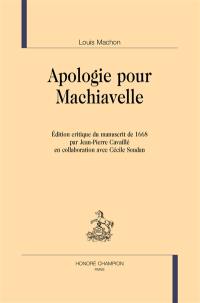 Apologie pour Machiavelle