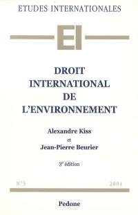 Droit international de l'environnement