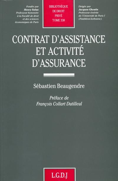 Contrat d'assistance et activité d'assurance