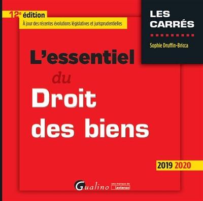 L'essentiel du droit des biens : 2019-2020