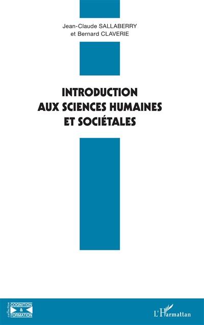 Introduction aux sciences humaines et sociétales